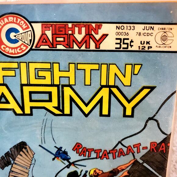 Fightin' Army #133 1978-Charlton-Don Perlin cover & story art-Douglas MacArt... - Picture 2 of 3